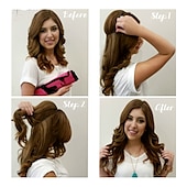 cheap Clip in Extensions-Curly Synthetic Hair 22 inch Hair Extension Fishing Line Hair 1pc / pack Adjustable Women&#039;s Girls&#039;