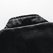 baratos Casacos &amp; Sobretudos para Homem-Homens Blusão de couro falso Jaqueta de Transição Jaqueta de motociclista Jaqueta de Motocicleta Diário Motocicletas Térmico / Quente Á Prova-de-Chuva Zip Completo Outono Cores Variadas Simples