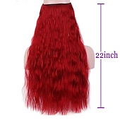 cheap Clip in Extensions-Curly Synthetic Hair 22 inch Hair Extension Fishing Line Hair 1pc / pack Adjustable Women&#039;s Girls&#039;