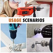 cheap Drill Bit Set-10pcs25mm/Set Magnetic Positioning Screwdriver Bits Head Woodworking Screw Hex Shank Positioning Bit batch Head