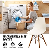 abordables Couverture de chaise de salle à manger-Les housses de chaise de salle à manger en velours, luxueuses et douces, protègent vos chaises rouge bordeaux tout en ajoutant élégance et confort à la décoration de votre salle à manger