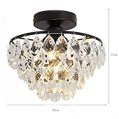 preiswerte Kronleuchter-28 cm Insel Design Deckenleuchten Metall galvanisch lackiert modern 220-240V