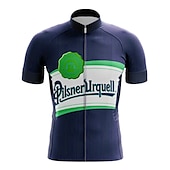 abordables Maillots Hombre-Hombre Maillot de Ciclismo Bloque de color Manga Corta Bicicleta Maillot Camiseta con 3 bolsillos traseros MTB Bicicleta Montaña Ciclismo Carretera Secado rápido Bandas Reflectantes Bolsillo trasero