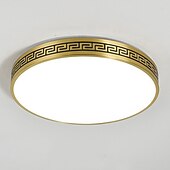 economico Lampade e ventilatori da soffitto-Plafoniere design cerchio 40cm rame ottone moderne 220-240v