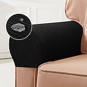 billiga Fotpallöverdrag-stretch armstödsöverdrag spandex vattentäta armskydd för stolar vinröd soffa soffa fåtölj överdrag för vilstol soffa set om 2st