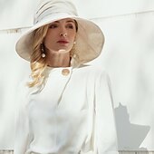 baratos Chapéu de Festa-chapéus chapéu de sol não tecido casual feriado clássico senhora proteção solar com touca de cor pura