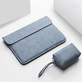 levne Tašky, pouzdra a pouzdra na notebooky-Rukávy na notebook 12 &quot; 13.3 &quot; 14 &quot; palec Kompatibilní s Macbook Air Pro, HP, Dell, Lenovo, Asus, Acer, Chromebook Notebook Voděodolný Nárazuvzdorné PU kůže Pevná barva pro Obchodní kancelář