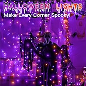 billige Elektrisk støpsel-juleslyngelys utendørs 20m 200leds 8 moduser plugg inn julepynt varme hvite lys fest hage juledekor belysning ac220v 230v 240v eu plugg