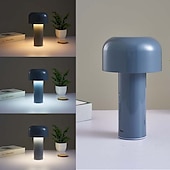 billige Bordlamper-bordlampe bærbar italiensk sopp trådløs touch oppladbar nattlampe usb bordlampe skrivebordsdekorasjon soverom nattlampe