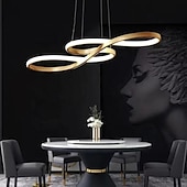 economico Design della linea-luci l.t. 1 luce 75 cm lampada a sospensione dimmerabile in acrilico lampadario a led design nota regolabile moderno per illuminazione domestica soggiorno solo dimmerabile con telecomando