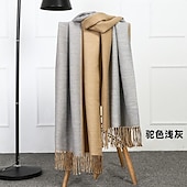 preiswerte Schals &amp; Handschuhe für Männer-Doppelseitiger Kaschmirschal für Herren Herbst und Winter verdickter warmer Schal Winterwollschal für Herren