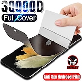 cheap Samsung Screen Protectors-[1 Pack] Screen Protector For Samsung Galaxy S24 Ultra Plus S23 S22 S21 S20 Plus Ultra S10 Note 20 Ultra 10 Plus S25 Ultra TPU Hydrogel Privacy Anti-Spy 9H Hardness Self-healing Anti-Fingerprint