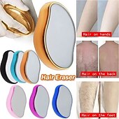 ieftine Îngrijire personală și sănătate-radieră de șters de cristal reutilizabilă pentru îndepărtarea fizică a părului epilator sigur și fără durere instrument reutilizabil de depilare pentru frumusețea corpului pentru îndepărtarea părului