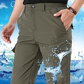 baratos Partes inferiores-Homens Calças de Trilha Calças forradas de lã Casaco de inverno Calças Softshell Militar Inverno Outono Ao ar livre Térmico / Quente A Prova de Vento Bolso multi Redutor de Suor Calças Cintura