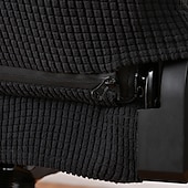abordables Funda para silla de oficina-Funda para silla de oficina dividida, funda para silla de juego, color burdeos, elástica, lavable, funda para silla de ordenador, para sillón, silla giratoria, silla de juego, silla de jefe de