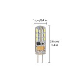 お買い得  LEDバイピンライト-1pc 1.5 ワット g4 t3 風景 LED jc バイピン電球 24 LED 2835 smd 15 ワットハロゲン交換 360 ビーム角シャンデリア ac12v