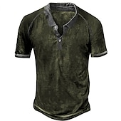 cheap Men&#039;s Classic Polo-Men&#039;s Polo Shirt Golf Shirt Outdoor Street Turndown Short Sleeves Fashion Designer Graphic Button-Down Print Summer Spring Regular Fit Blue Green Khaki Gray Polo Shirt