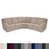 economico Poltrone reclinabili e poltrone wingback-copridivano componibile a forma di L copridivano reclinabile copridivano angolare bordeaux copridivano reclinabile elasticizzato lavabile (4 coprischienali, 4 coprisedili, 1 copridivano angolare, 2