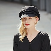 abordables Chapeaux de fête-simple Couleur unie Polyester Chapeaux avec Couleur Pure 1 pc Casual / Coupe de Melbourne Casque