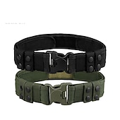 abordables Ceintures pour homme-Homme Ceinture Ceinture Tactique Tricot Mode Athleisure Tactique Couleur Unie Noir Kaki Extérieur Sport en Plein Air Randonnée Boucle à pression
