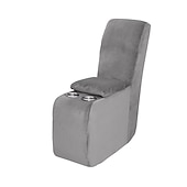 cheap Recliner Chair Cover-Additional Console Recliner Covers for The L Shape Sectional Burgundy Recliner Sofa Covers Velvet Stretch Additional Console Cover for Reclining L Shape Sofa Cover Thick Soft Washable