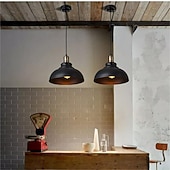 tanie Projekt bębna i stożka-29 cm Pojedynczy projekt Lampy widzące Metal Malowane wykończenia Zabytkowe Styl skandynawski 110-240 V