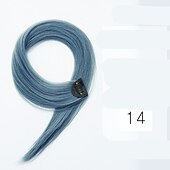 cheap Clip in Extensions-color wig Straight Synthetic Hair 24 inch Hair Extension Clip In / On 1pc / pack Soft Women&#039;s Girls&#039;