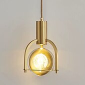 billige Pendellys-12cm pendel lanterne design pendel lys kobber messing moderne 220-240v