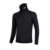 economico magliette di base-Per uomo Maglietta Maglia a collo alto Maglia cool Camicia a Maniche Lunghe Manica Lunga Colletto arrotolato Primavera &amp; Autunno Mimetico Casual Confortevole Essenziale All&#039;aperto Vacanza Streetwear