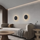 abordables Appliques murales encastrées-lightinthebox 1 lumière 15 cm applique murale LED lampes murales design circulaire mini style simple / moderne / contemporain salon chambre salle à manger lumière en métal 110-120v / 220-240v