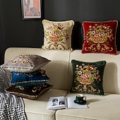 billige Trender innen puter-kuleste puter dekorative kasteputer boho geometrisk tuftet blad putetrekk mykt gårdshus vevd dusk aksent putevar moderne tribal teksturert