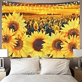 tanie gobelin krajobrazowy-wall tapestry art decor koc kurtyna piknik obrus wiszący dom sypialnia salon akademik dekoracja poliester słonecznik piękno widoki