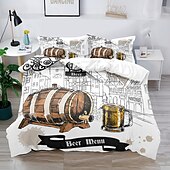 billige Dynetrekk sett-oktoberfest beer festival 3-delt dynetrekk sett hotellsengesett dynetrekk inkluderer 1 dynetrekk, 2 putevar for dobbeltrom/dronning/konge(1 putevar for tvilling/enkeltrom)