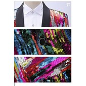 رخيصةأون قمم-ديسكو الثمانينات حفلة تنكرية 燕尾服 بذلات وسترات ديسكو ترتر ترتر ملابس تنكرية رجالي زي الكرنفال مناسبة / حفلة حفلة العزباء فخر موكب بالغين معطف