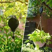 economico accessori per la cura delle piante-pianta pensile retrattile gancio telescopico in vaso giardino vasi di orchidee puleggia tirare giù il gancio gabbia per uccelli gancio di sollevamento a ruota libera