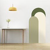 levne Tapety-geometrie barevná tapeta boho oblouk nálepka na stěnu odlepte a nalepte snímatelnou samolepicí PVC/vinylovou nálepku na stěnu pro domácí dekoraci místnosti 52*140cm