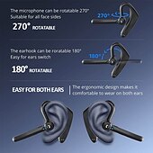 abordables Casques téléphoniques et professionnels-K510 main libres bluetooth casques Contour d&#039;Oreille Bluetooth 5.2 Reduction de Bruit Conception Ergonomique Charge Rapide pour Apple Samsung Huawei Xiaomi MI Bureau d&#039;affaires