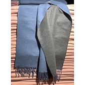 preiswerte Schals &amp; Handschuhe für Männer-Doppelseitiger Kaschmirschal für Herren Herbst und Winter verdickter warmer Schal Winterwollschal für Herren