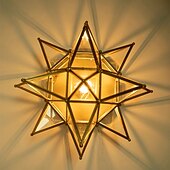 voordelige Plafondlampen-led ceilling licht messing moravische ster lamp inbouw colloid lamp zaad glazen kap boho marokkaanse plafondlamp keuken entree