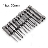 economico set di punte da trapano-50-75-100mm hollow plum blossom allungato s2 batch testa esagonale gambo cacciavite bit set di cacciaviti
