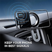 رخيصةأون حامل سيارة-Compatible for magsafe car mount strongest magnet power lisen Magnetic phone holder for car بسهولة تثبيت الأيدي الحرة iphone car holder mount fit for iphone 13 12 pro max mini magsafe case