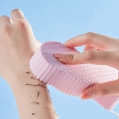 cheap Bathroom Gadgets-Bath Body Shower Sponge Scrub with Self-adhesive Hook Spa Scrub Exfoliator Dead Skin Remover for Adults Children Elasticity Reusable Shower Brush Skin Cleaner