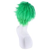 abordables Perruques d&amp;#39;anime-une pièce roronoa zoro perruques courtes roronoa zoro une pièce perruques vert cosplay cheveux synthétiques anime partie synthétique halloween