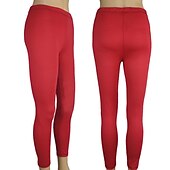 ieftine Jambiere simple-colanți de modă pentru femei jambiere pantaloni de lungime întreagă ocazional weekend elastic elastic simplu control burtă ridicare subțire trandafir rosu 2xl