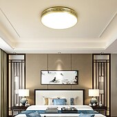 economico Lampade e ventilatori da soffitto-Plafoniere design cerchio 40cm rame ottone moderne 220-240v