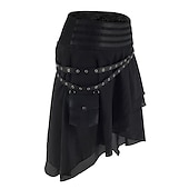 levne Spodní části-Retro Středověké Steampunk Sukně Pirát Vikingové Dámské Pirát Fantazie Steampunk předvečer Všech svatých Karneval Párty LARP Dospělé Sukně Celý rok