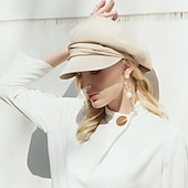 abordables Chapeaux de fête-simple Couleur unie Polyester Chapeaux avec Couleur Pure 1 pc Casual / Coupe de Melbourne Casque
