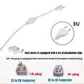 cheap Neon LED Lights-2M-30M COB LED Strip Light Plug in Flexible 220V Waterproof IP67 High Voltage Led Strip Multiple Colors 240LEDs/M Waterproof Led Light Strips for Bedroom Living Room Kitchen Furniture