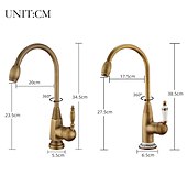 economico Classici-Rubinetto per lavabo da bagno - rubinetti / rubinetteria monocomando monocomando in ottone antico diffuso
