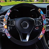 economico Copristerzo per auto-coprivolante elastico per auto stampa stile etnico antiscivolo car styling coprivolante per auto accessori interni auto 38 cm